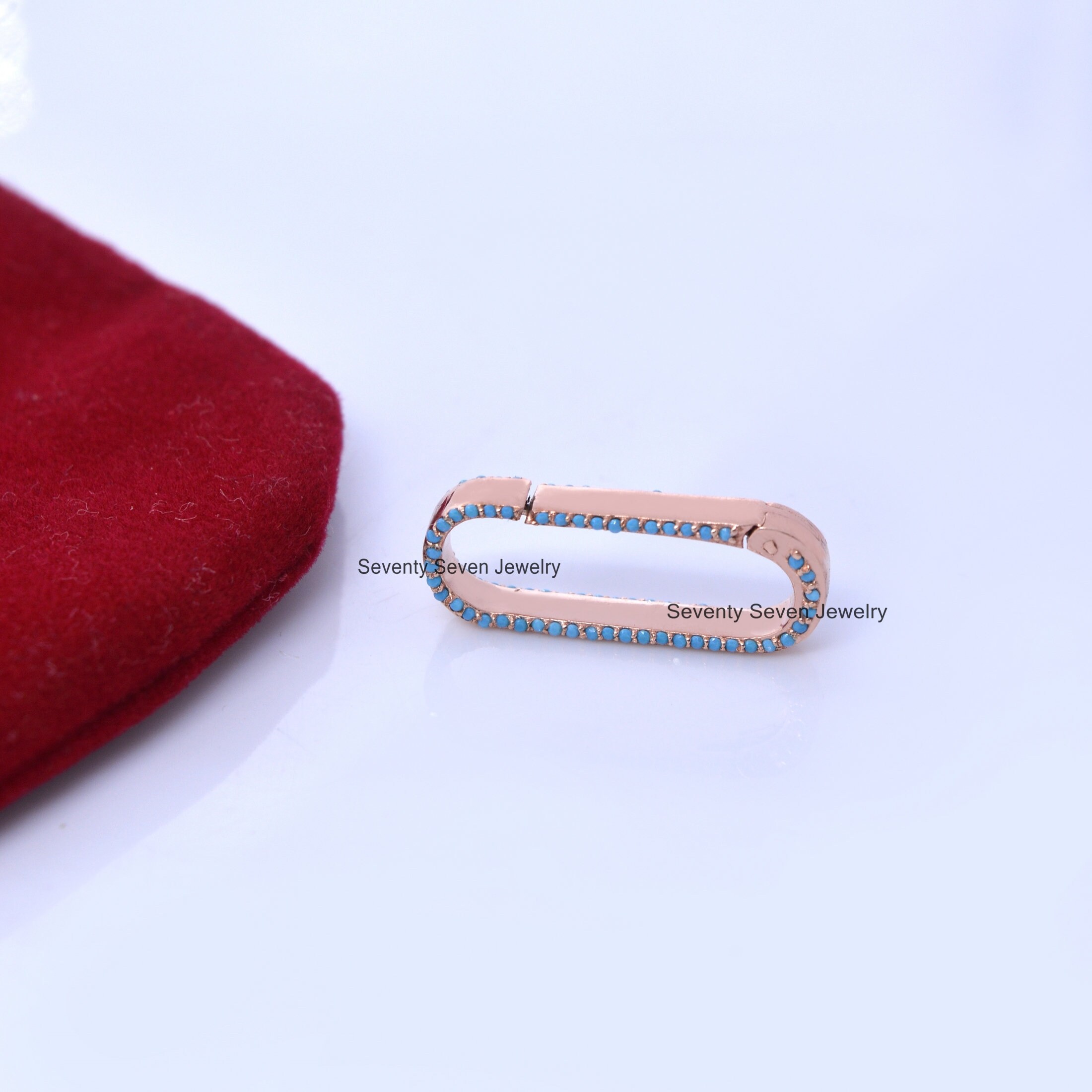 Diamond Enhancer 9K Gold Charm Holder Gold Link Lock Solid Etsy