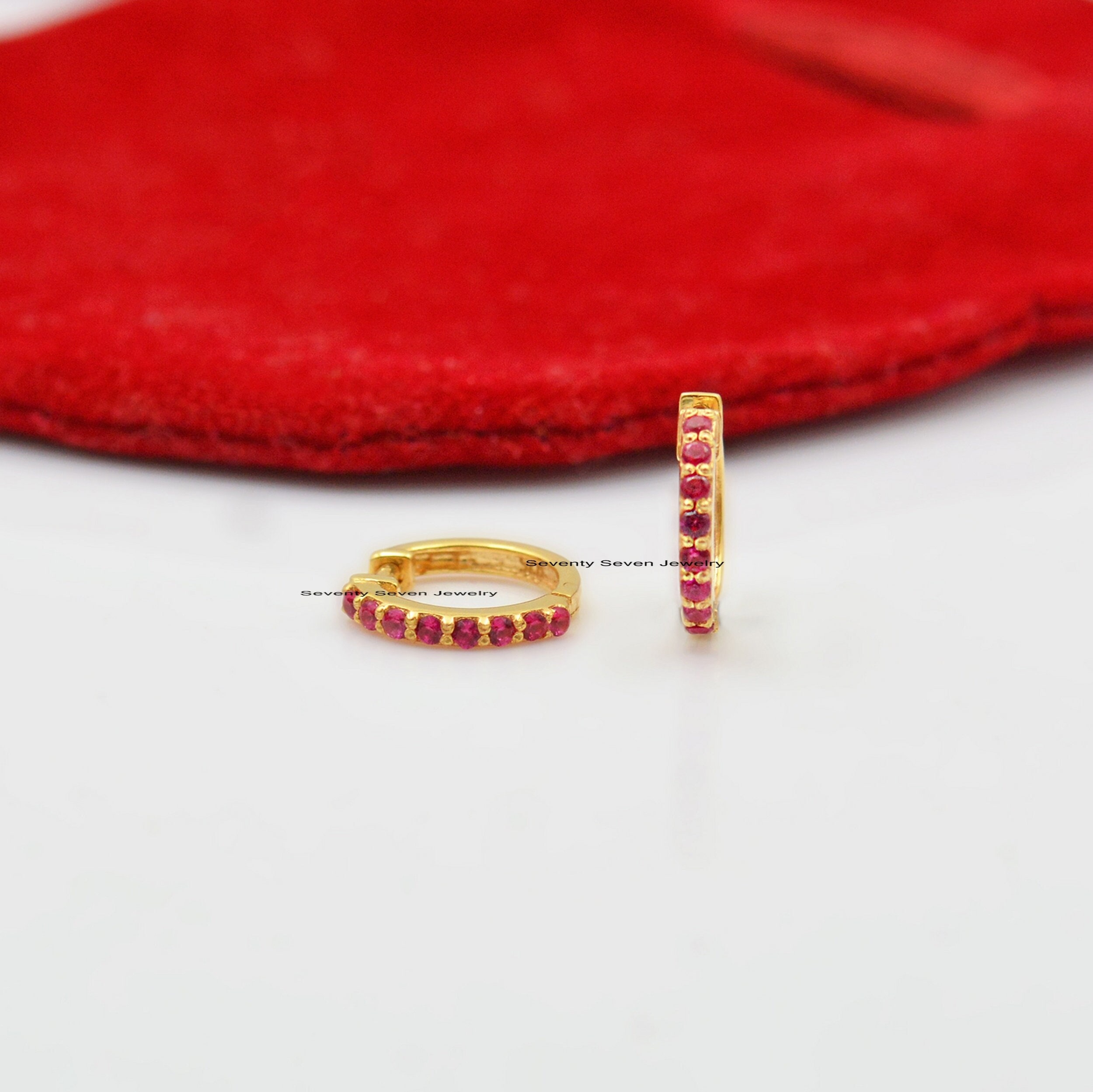 9K Gold Huggie Hoop Earrings: Diamond & Gemstone - Seventy Seven Jewelry | SKU: SSMJE917-9KYGDI-2026,SSMJE917-9KYGEM,SSMJE917 9K Gold Huggie Hoop Earrings: Diamond & Gemstone - Seventy Seven Jewelry | SKU: SSMJE917-9KYGDI-2026,SSMJE917-9KYGEM,SSMJE917