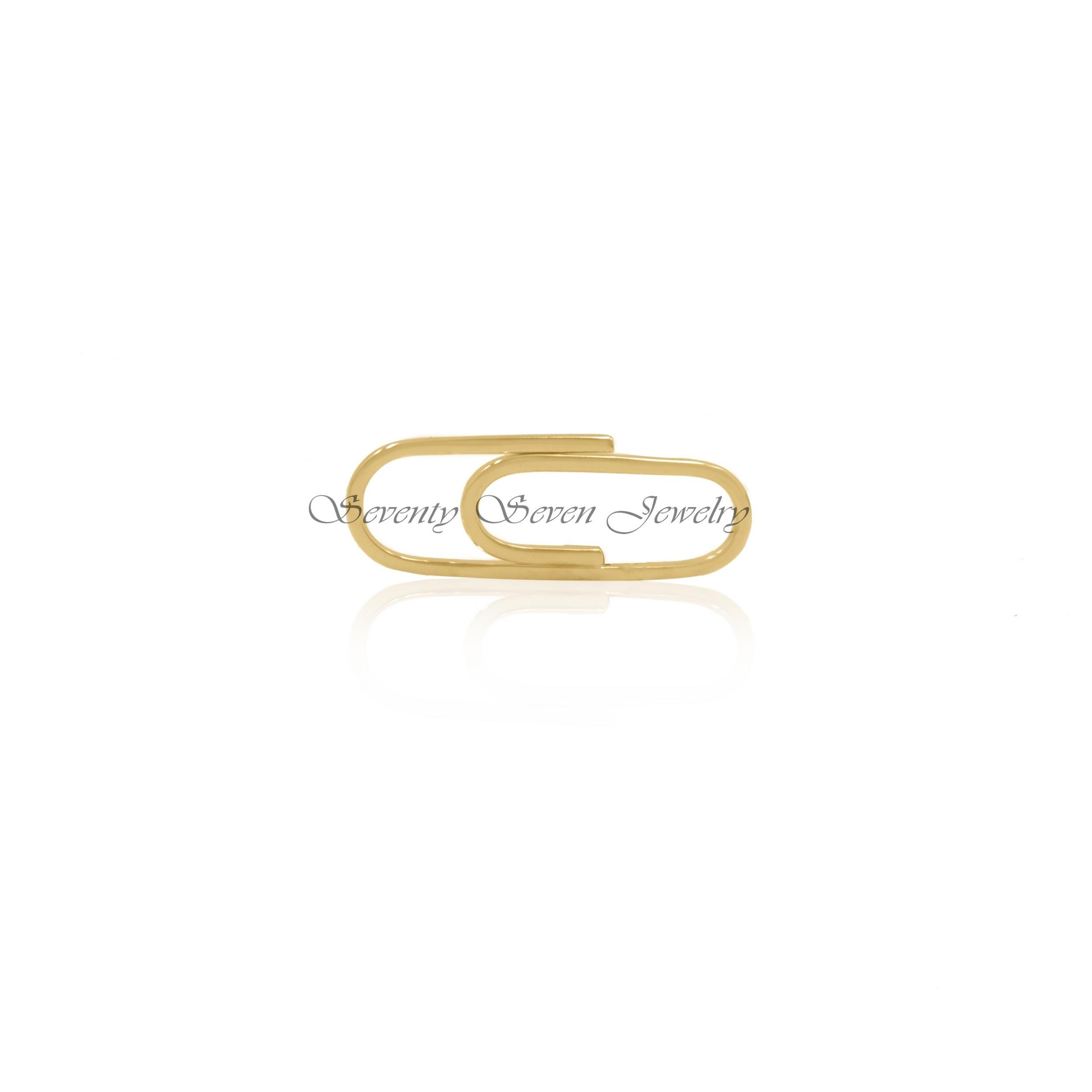 925 Silver Paperclip Enhancer Necklace: Thick Link Charm Holder - View 3 - Seventy Seven Jewelry | SKU: SSMJH564-SLYG-2/2026 925 Silver Paperclip Enhancer Necklace: Thick Link Charm Holder - View 3 - Seventy Seven Jewelry | SKU: SSMJH564-SLYG-2/2026