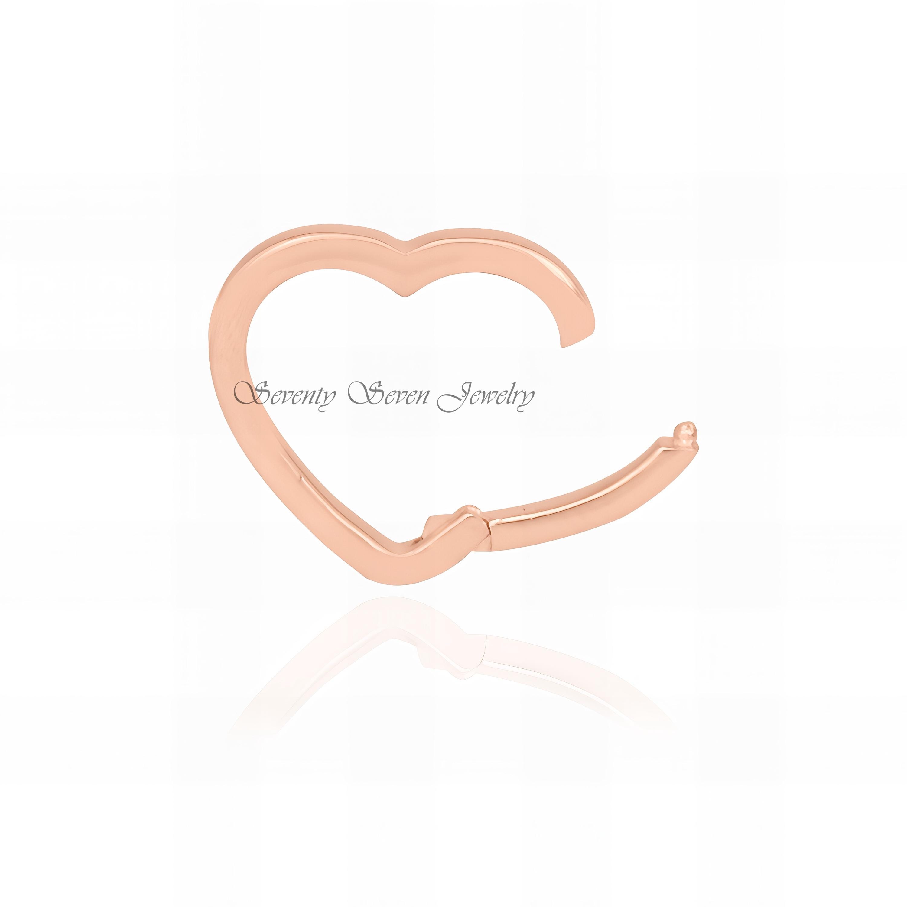 14K Gold Heart Enhancer Lock, 15mm - View 5 - Seventy Seven Jewelry | SKU: SSMJH446-14KYG-2026 14K Gold Heart Enhancer Lock, 15mm - View 5 - Seventy Seven Jewelry | SKU: SSMJH446-14KYG-2026