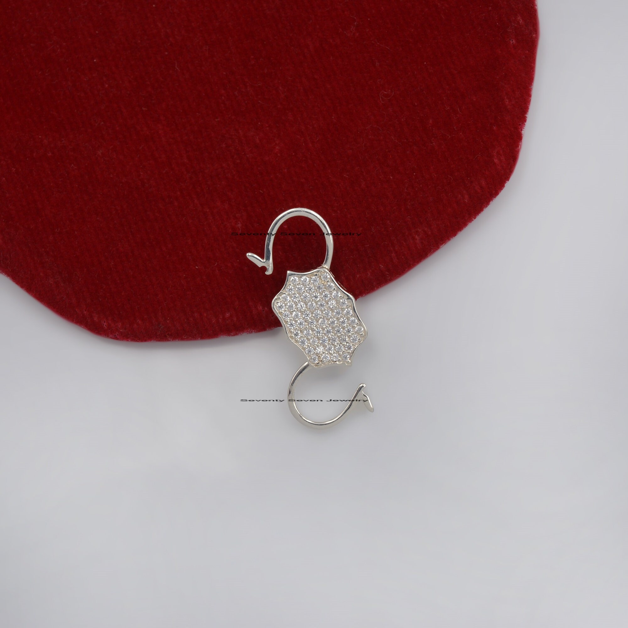 14k Gold Diamond Padlock Pendant: Pave Connector Jewelry - View 6 - Seventy Seven Jewelry | SKU: SSMJP33-SLYGDI-V- 18-7-2023, 14k Gold Diamond Padlock Pendant: Pave Connector Jewelry - View 6 - Seventy Seven Jewelry | SKU: SSMJP33-SLYGDI-V- 18-7-2023,