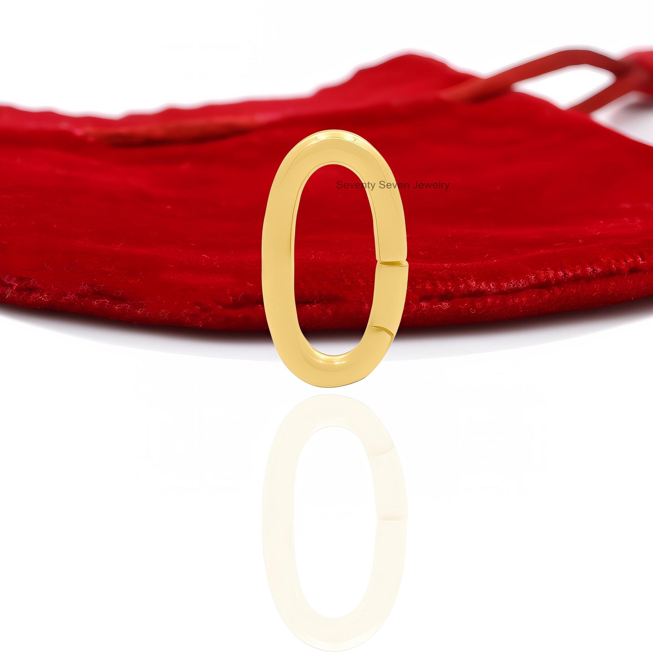9k Gold Enhancer Lock: Charm Holder Connector - View 3 - Seventy Seven Jewelry | SKU: SSMJH75-9KYG-2026 9k Gold Enhancer Lock: Charm Holder Connector - View 3 - Seventy Seven Jewelry | SKU: SSMJH75-9KYG-2026