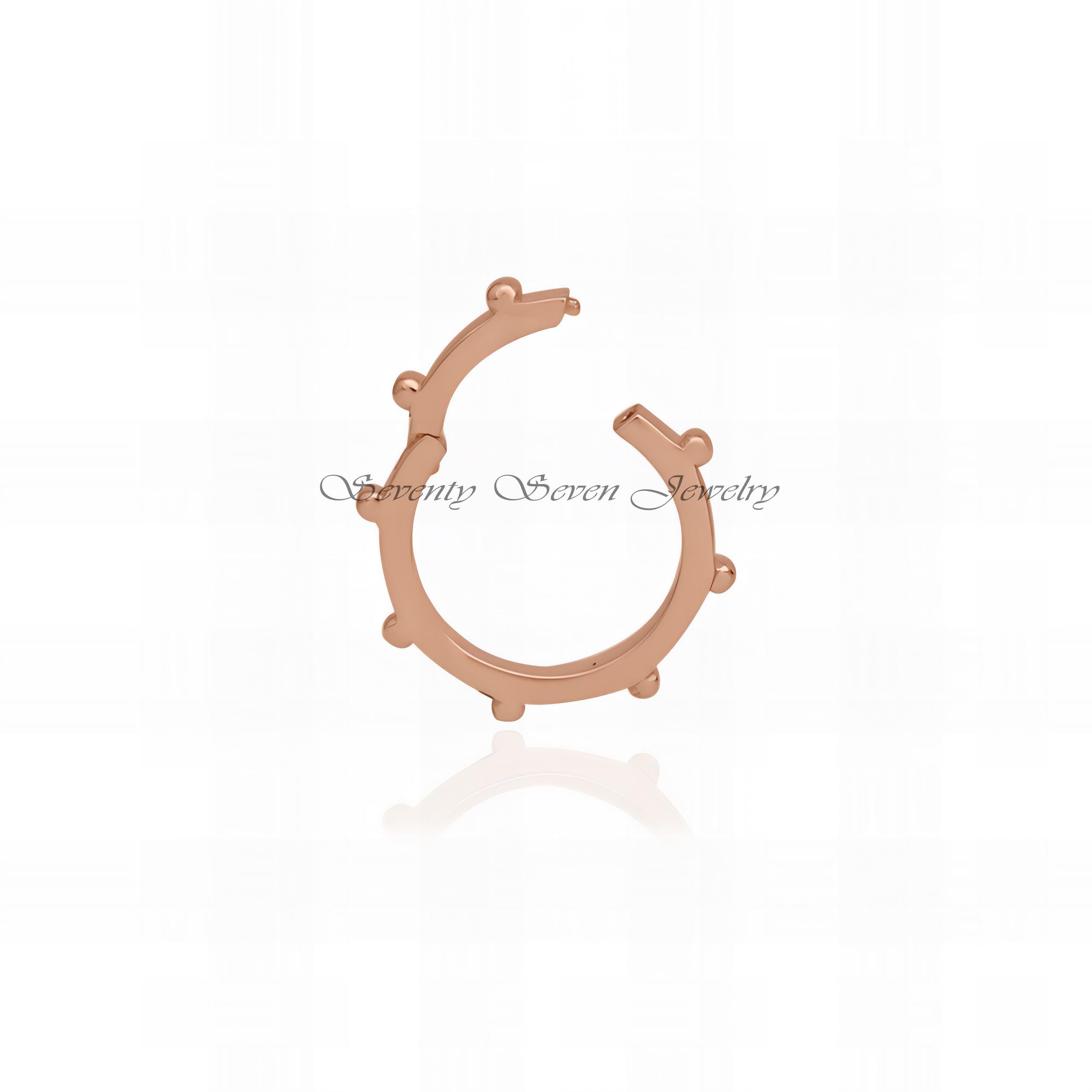 9K Gold Round Charm Holder: Necklace Enhancer, Link Lock - Seventy Seven Jewelry | SKU: SSMJH448-9KYG-15M-2026 9K Gold Round Charm Holder: Necklace Enhancer, Link Lock - Seventy Seven Jewelry | SKU: SSMJH448-9KYG-15M-2026