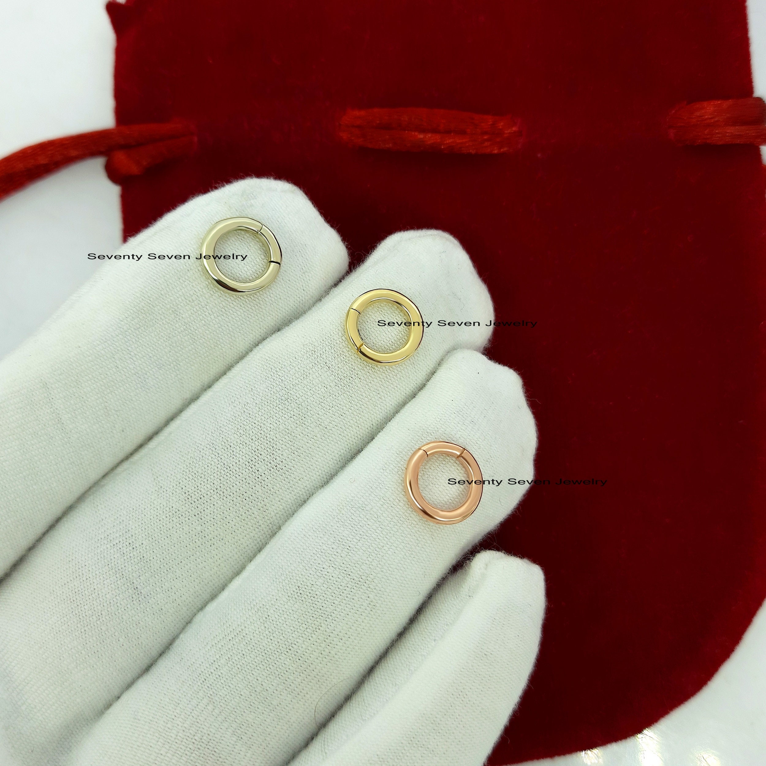 925 Silver Round Charm Holder: Push Lock Enhancer - View 5 - Seventy Seven Jewelry | SKU: SSMJH482-SLYG-10M-02/2026,SSMJP482- 925 Silver Round Charm Holder: Push Lock Enhancer - View 5 - Seventy Seven Jewelry | SKU: SSMJH482-SLYG-10M-02/2026,SSMJP482-