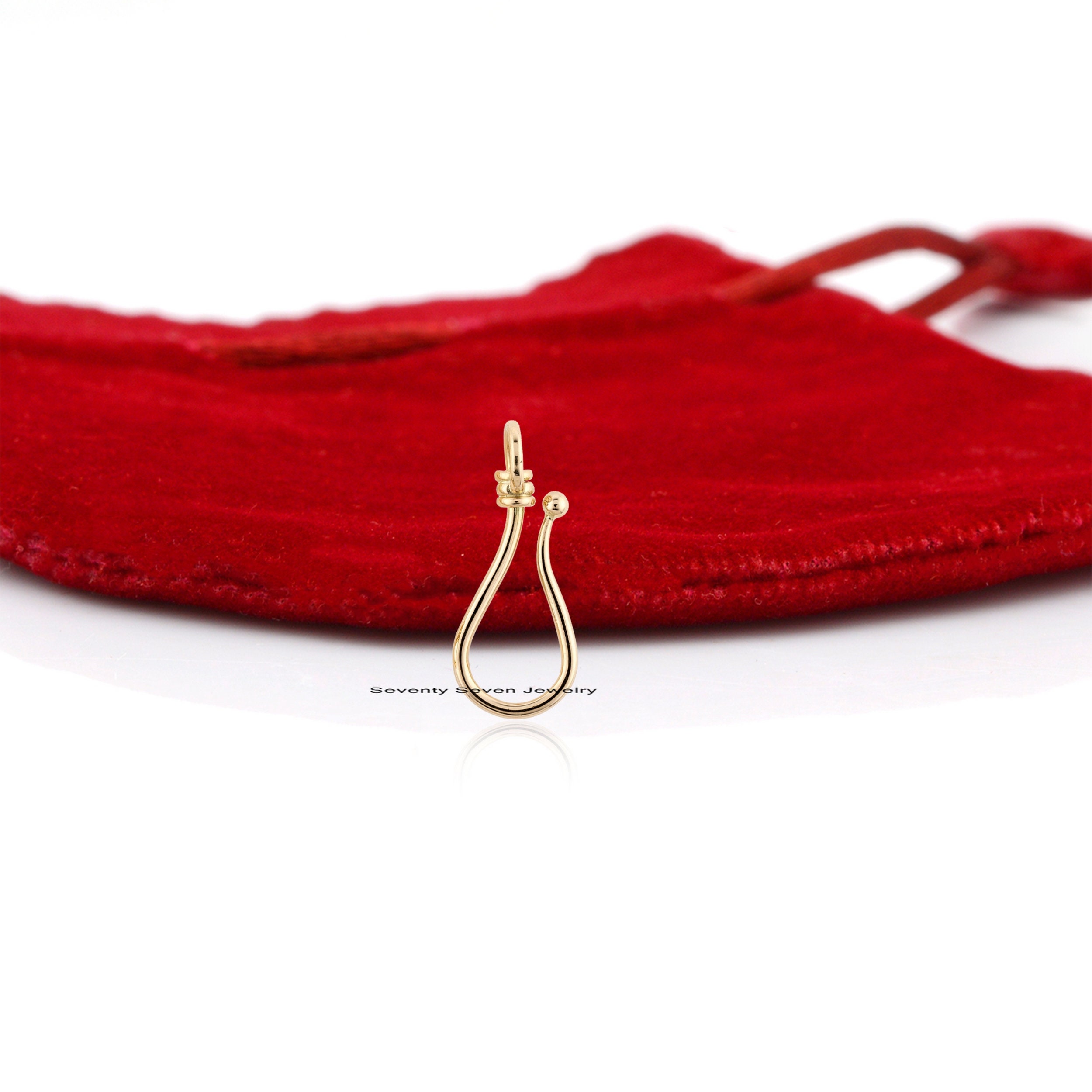 925 Silver Shepherd Hook Pendant: Charm Holder, Anchor Enhancer (25mm) - View 5 - Seventy Seven Jewelry | SKU: SSMJP1147-SLNS 925 Silver Shepherd Hook Pendant: Charm Holder, Anchor Enhancer (25mm) - View 5 - Seventy Seven Jewelry | SKU: SSMJP1147-SLNS