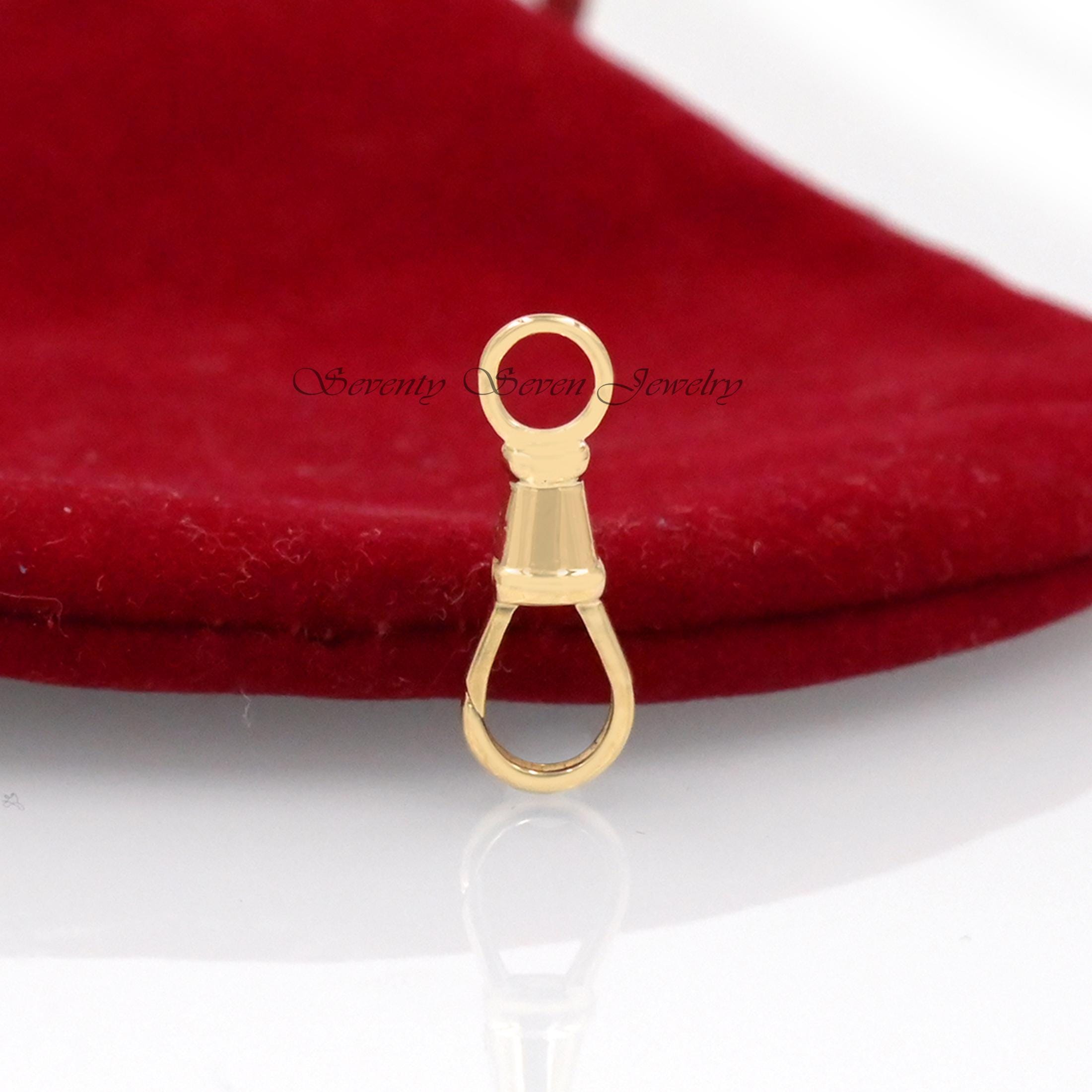 14k Solid Gold Swivel Push Lock, Pendant Charm Hinge (18*7 MM) - View 5 - Seventy Seven Jewelry | SKU: SSMJF212-14KYG-2026 14k Solid Gold Swivel Push Lock, Pendant Charm Hinge (18*7 MM) - View 5 - Seventy Seven Jewelry | SKU: SSMJF212-14KYG-2026