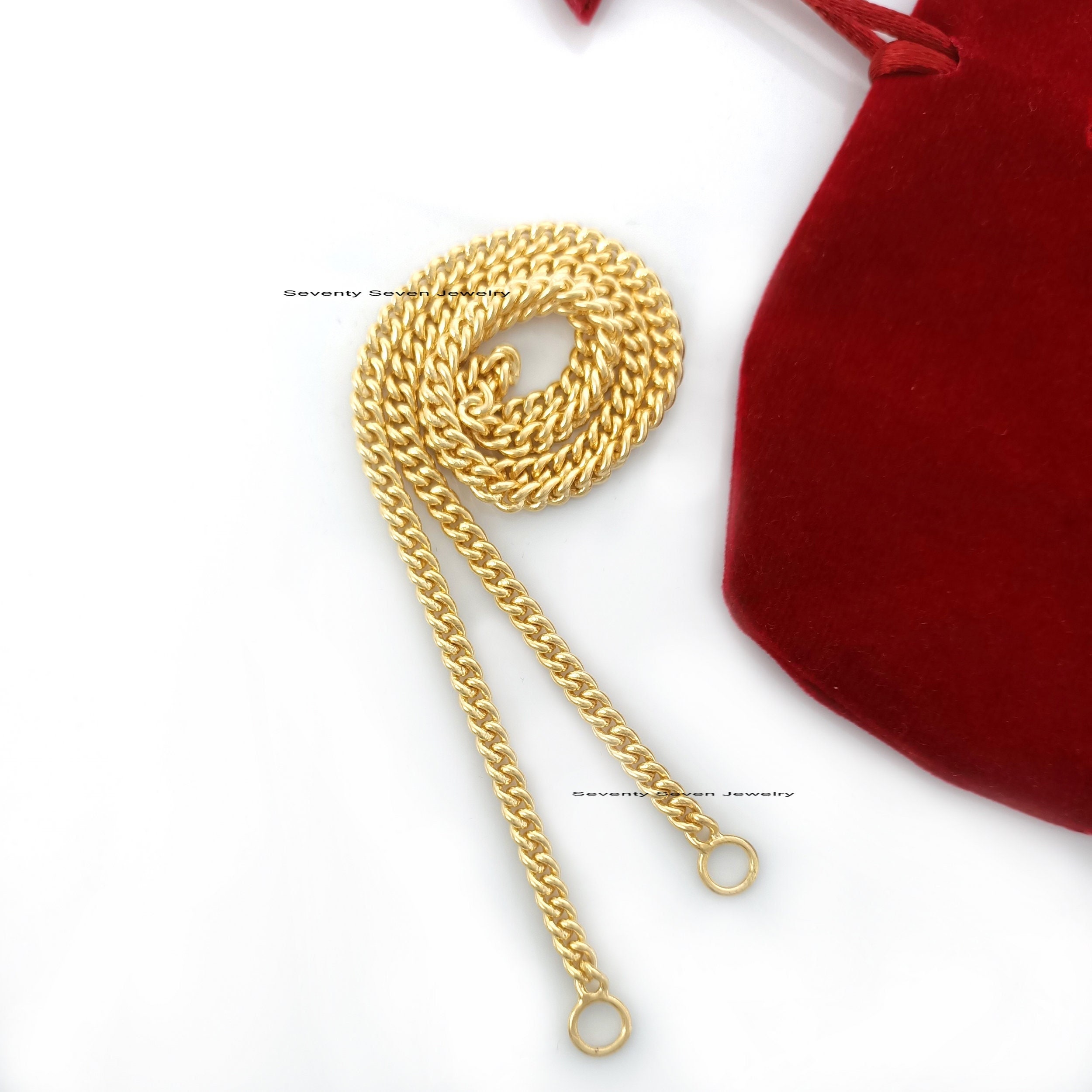 Sterling Silver Curb Chain Necklace: 4.5mm Cuban Link Choker - Seventy Seven Jewelry | SKU: SSG17-SLYG-5M-18I-V Sterling Silver Curb Chain Necklace: 4.5mm Cuban Link Choker - Seventy Seven Jewelry | SKU: SSG17-SLYG-5M-18I-V