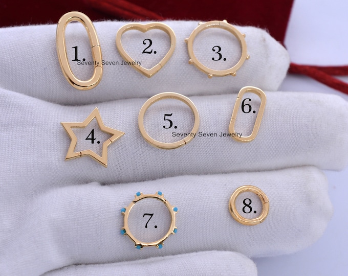 Wholesale 14K Gold Enhancer Charm Holder, 14k Gold Enhancer, Charm