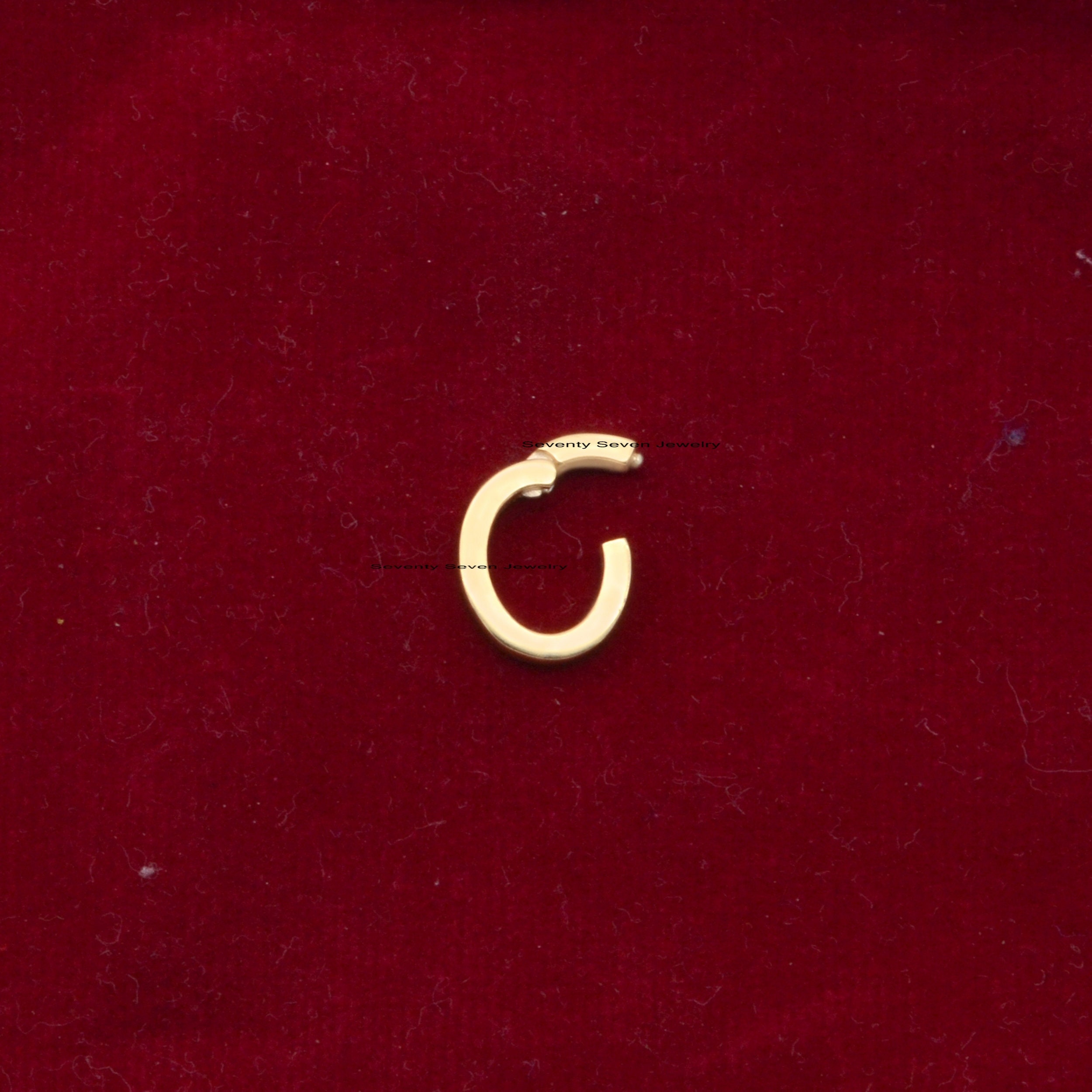 9K Gold Paperclip Chain Necklace: Charm Holder Link Lock - View 7 - Seventy Seven Jewelry | SKU: SSMJH475-9KYG-2026,SSMJP475- 9K Gold Paperclip Chain Necklace: Charm Holder Link Lock - View 7 - Seventy Seven Jewelry | SKU: SSMJH475-9KYG-2026,SSMJP475-