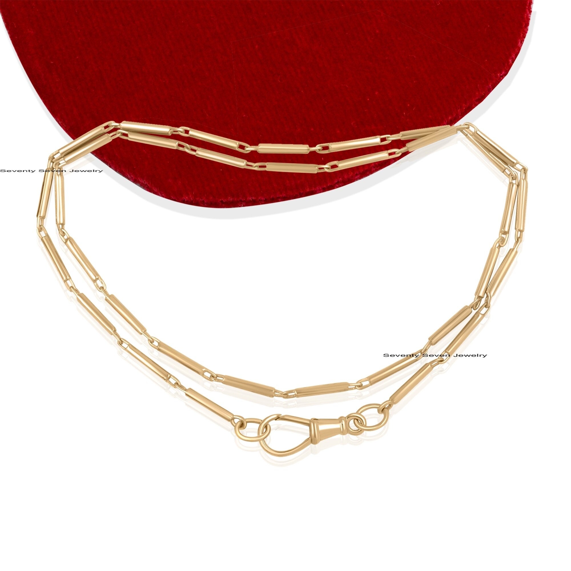 925 Silver Tube Link Chain Necklace: Swivel Lock Piping - View 2 - Seventy Seven Jewelry | SKU: SSMJN215-SLWG-20I-V 925 Silver Tube Link Chain Necklace: Swivel Lock Piping - View 2 - Seventy Seven Jewelry | SKU: SSMJN215-SLWG-20I-V
