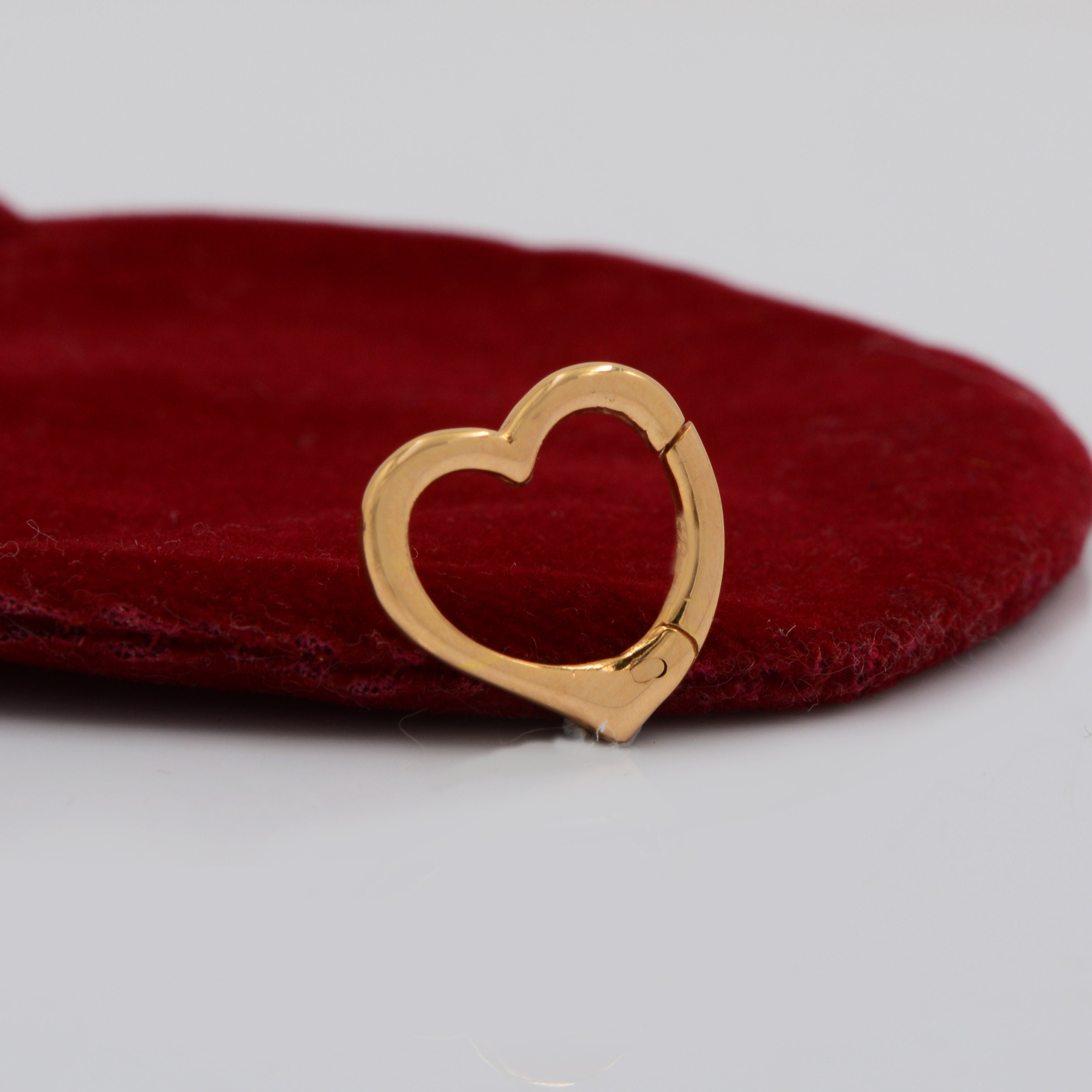 9K Gold Heart Charm Enhancer: Pendant Bail Connector (16mm) - View 7 - Seventy Seven Jewelry | SKU: SSMJH645-9KYG-2026 9K Gold Heart Charm Enhancer: Pendant Bail Connector (16mm) - View 7 - Seventy Seven Jewelry | SKU: SSMJH645-9KYG-2026