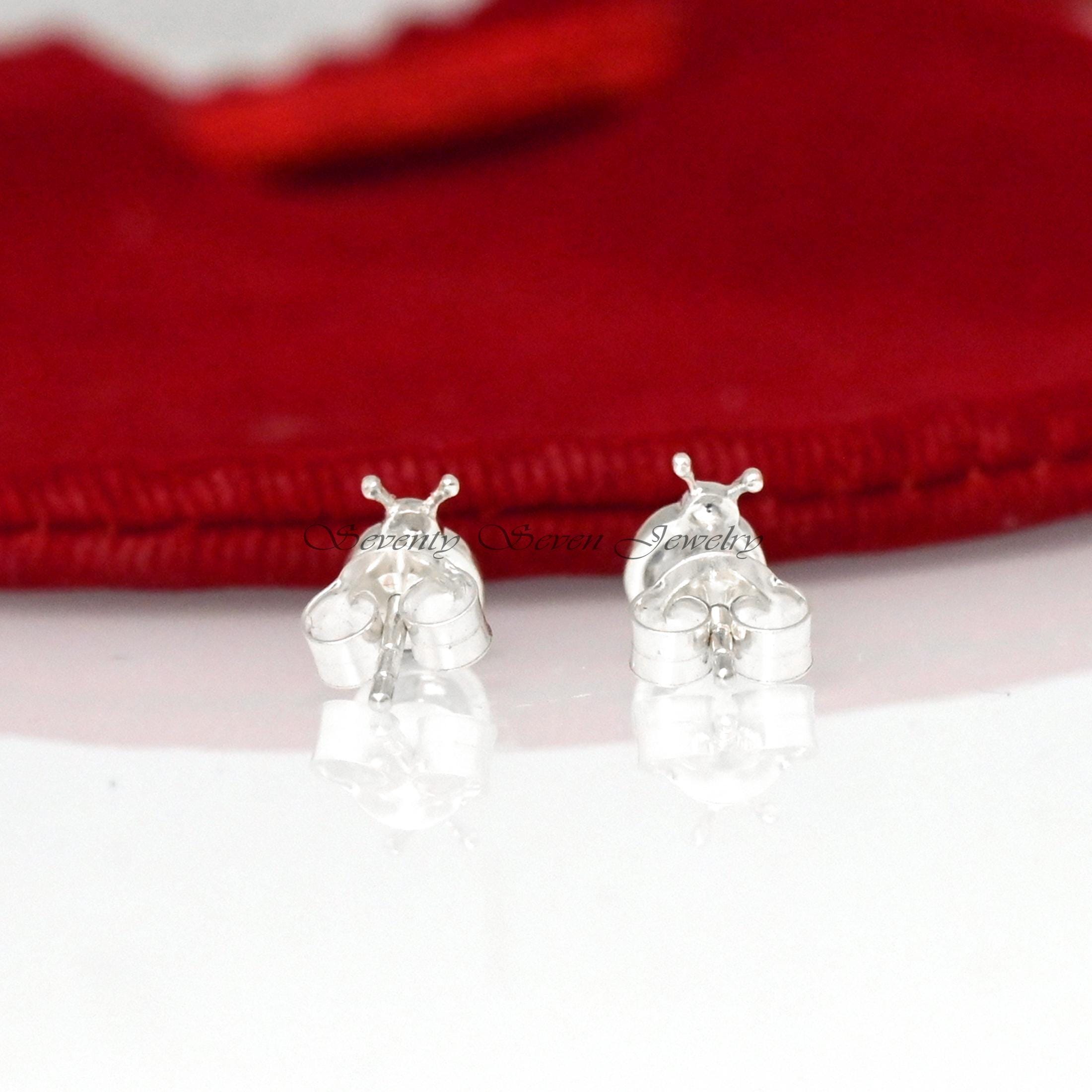 925 Silver Ladybug Stud Earrings: Multi-Color Gemstone Bug Jewelry - View 4 - Seventy Seven Jewelry | SKU: SSMJE1063-SLNSMTCS 925 Silver Ladybug Stud Earrings: Multi-Color Gemstone Bug Jewelry - View 4 - Seventy Seven Jewelry | SKU: SSMJE1063-SLNSMTCS