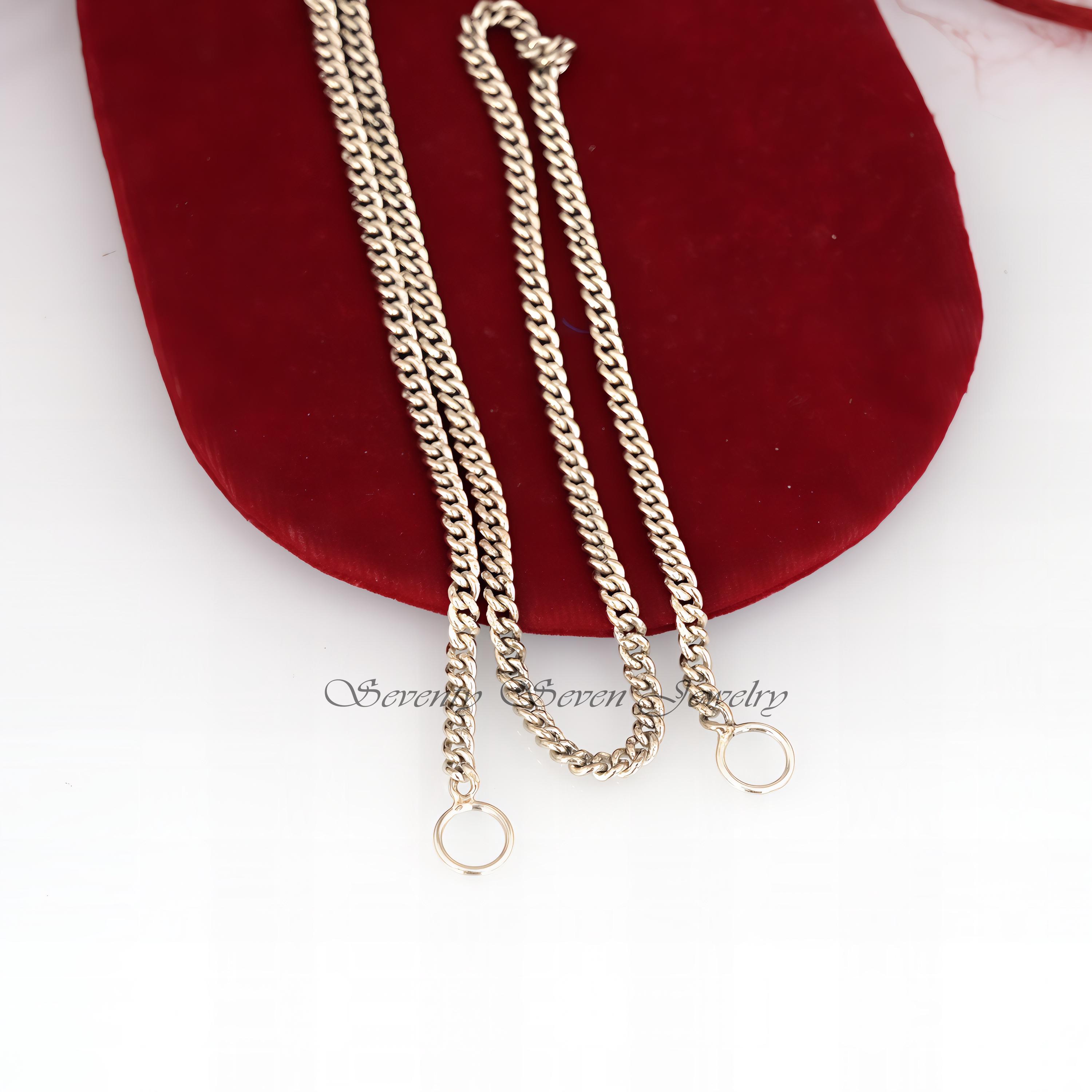 925 Sterling Silver 3MM Curb Chain, Carabiner Necklace - View 7 - Seventy Seven Jewelry | SKU: SSG17-SLOXYG-3M-16I-V 925 Sterling Silver 3MM Curb Chain, Carabiner Necklace - View 7 - Seventy Seven Jewelry | SKU: SSG17-SLOXYG-3M-16I-V