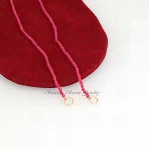 14k Gold Bead Necklace: Enhancer Carabiner Chain image 18