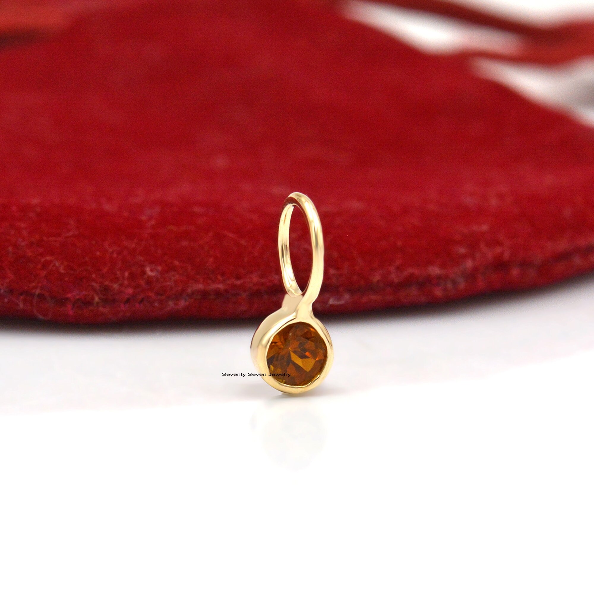 Sterling Silver Drop Pendant: Tiny Charm (12x5 MM) - View 3 - Seventy Seven Jewelry | SKU: SSMJP468-SLYGTQ-2026,SSMJP468-SLYG Sterling Silver Drop Pendant: Tiny Charm (12x5 MM) - View 3 - Seventy Seven Jewelry | SKU: SSMJP468-SLYGTQ-2026,SSMJP468-SLYG