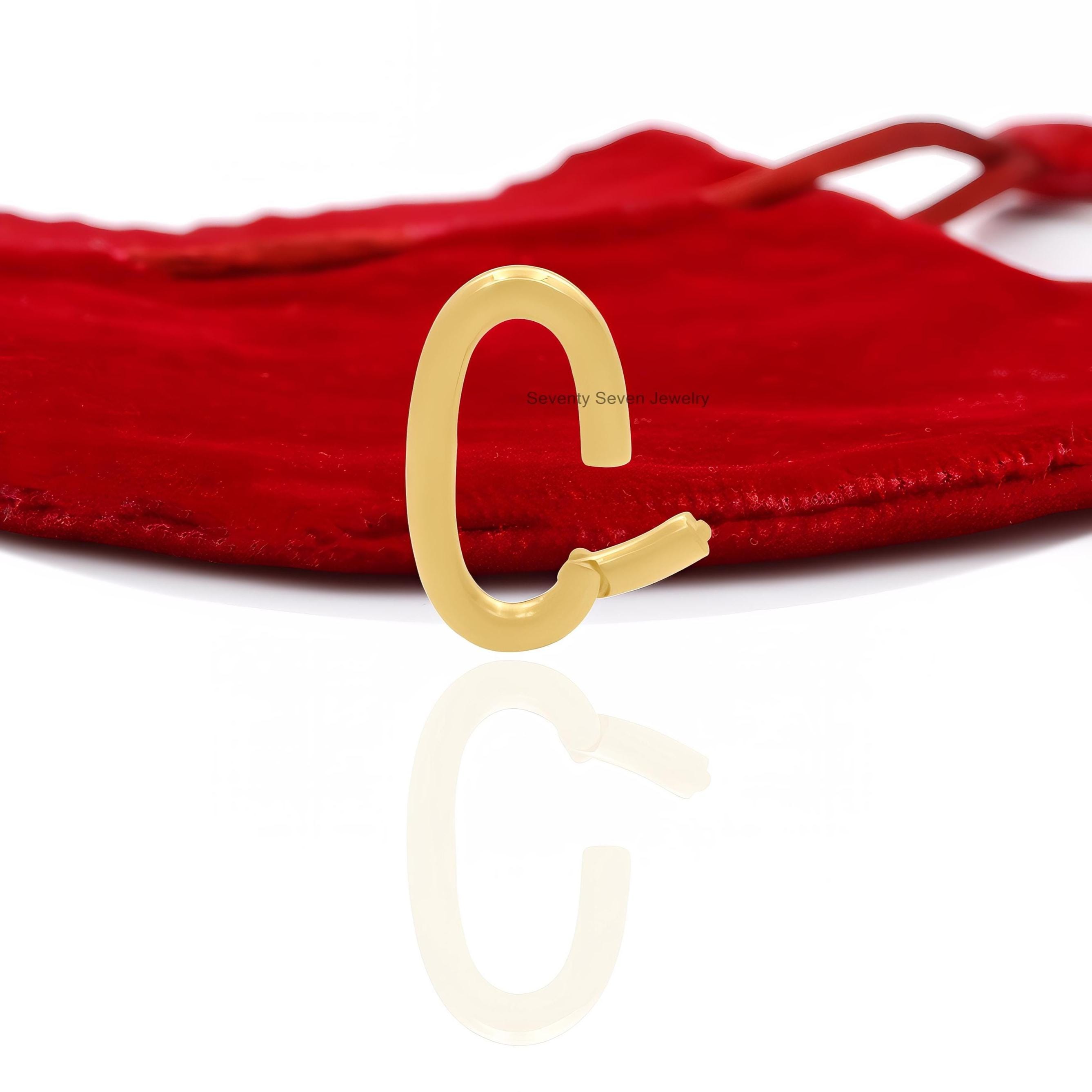 9k Gold Enhancer Lock: Charm Holder Connector - Seventy Seven Jewelry | SKU: SSMJH75-9KYG-2026 9k Gold Enhancer Lock: Charm Holder Connector - Seventy Seven Jewelry | SKU: SSMJH75-9KYG-2026