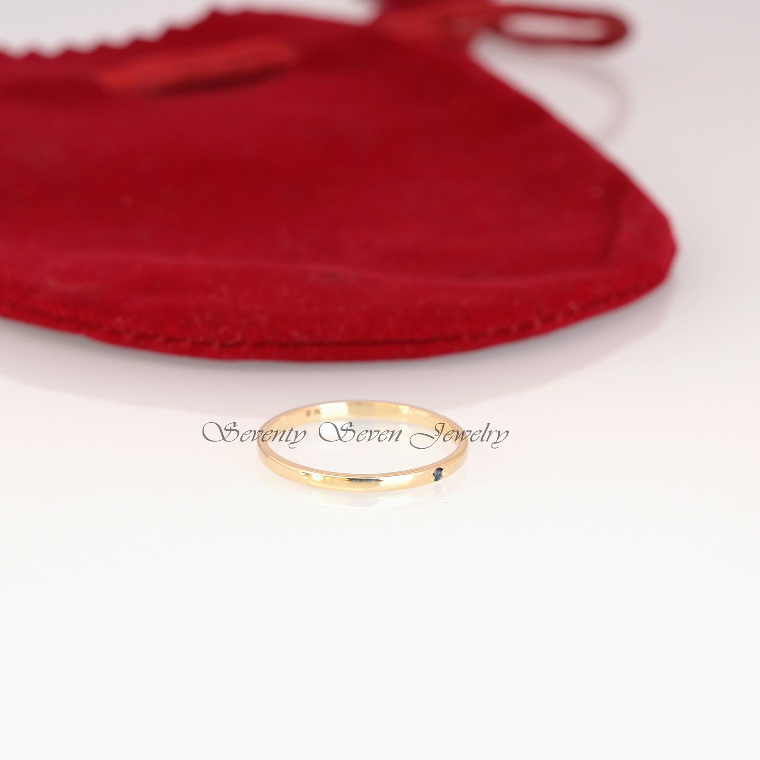 14K Gold Plated Black Diamond Band Ring, Minimalist Pave Solitaire Ring, Dainty Slim Wedding Band, Stackable Diamond Ring, Gi 14K Gold Plated Black Diamond Band Ring, Minimalist Pave Solitaire Ring, Dainty Slim Wedding Band, Stackable Diamond Ring, Gi