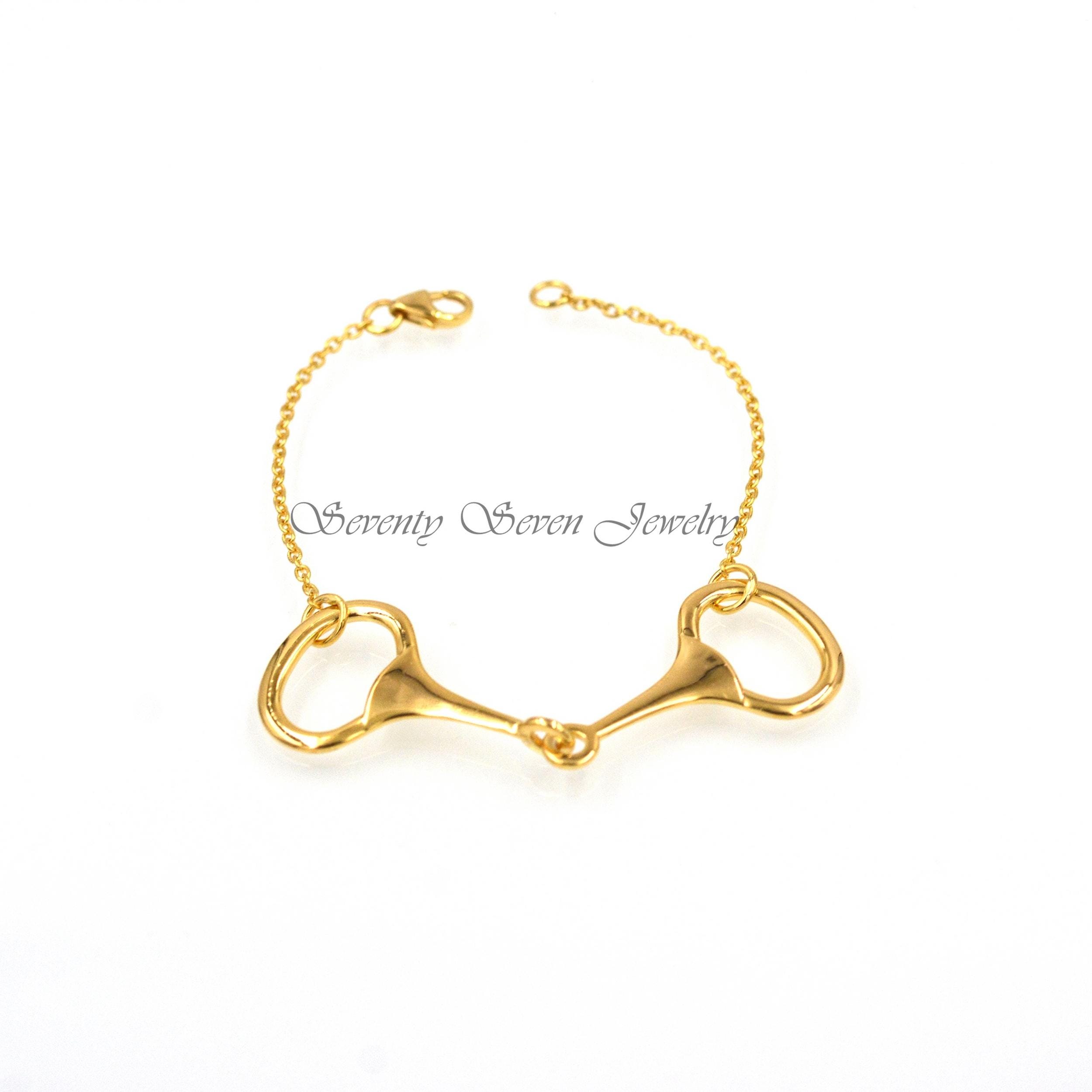 Sterling Silver Snaffle Bit Necklace: Equestrian Jewelry, Horse Lover Gift - View 5 - Seventy Seven Jewelry | SKU: SSMJN28-SL Sterling Silver Snaffle Bit Necklace: Equestrian Jewelry, Horse Lover Gift - View 5 - Seventy Seven Jewelry | SKU: SSMJN28-SL