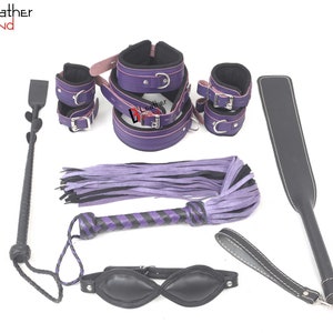 Tease & Please Master & Slave Bondage Game Purple - Kit de jeu érotique,  violet