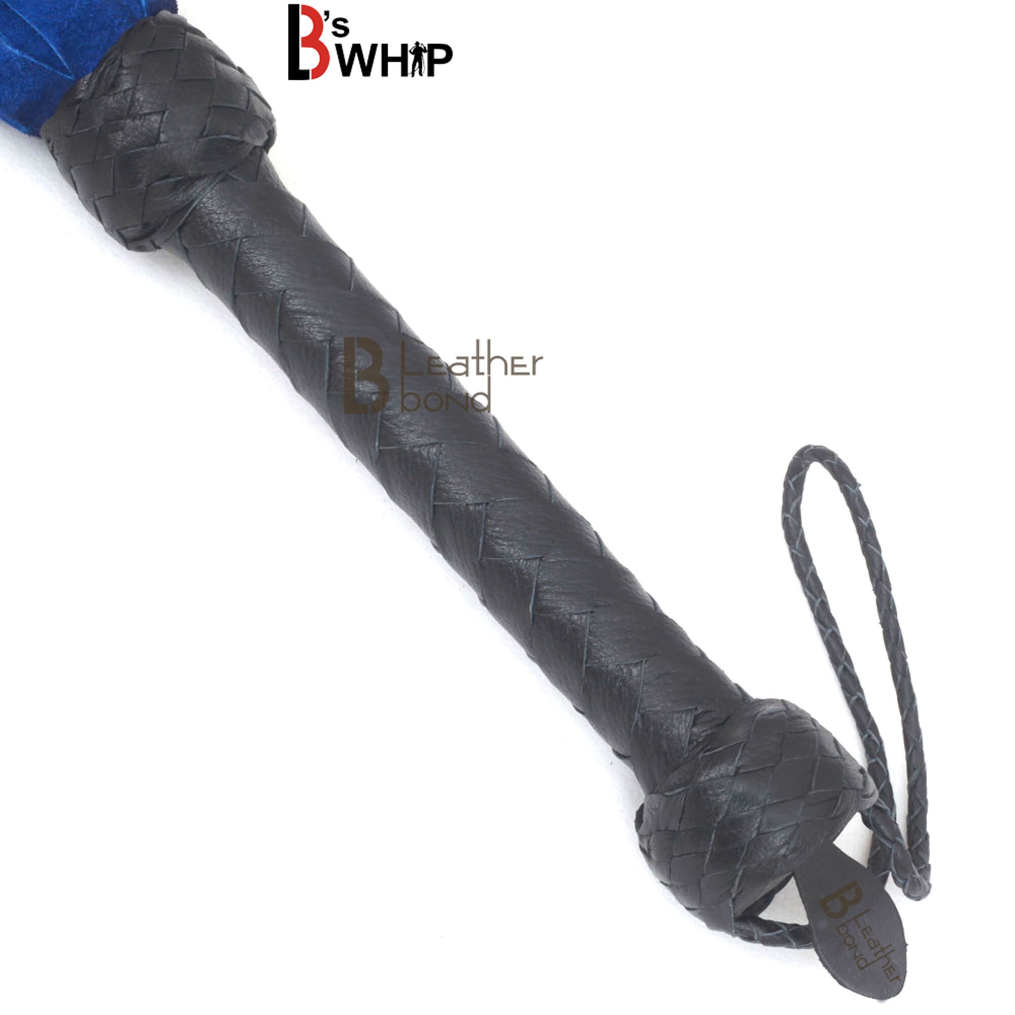 Real Genuine Cowhide Suede Leather Flogger 25 Falls Blue & Etsy