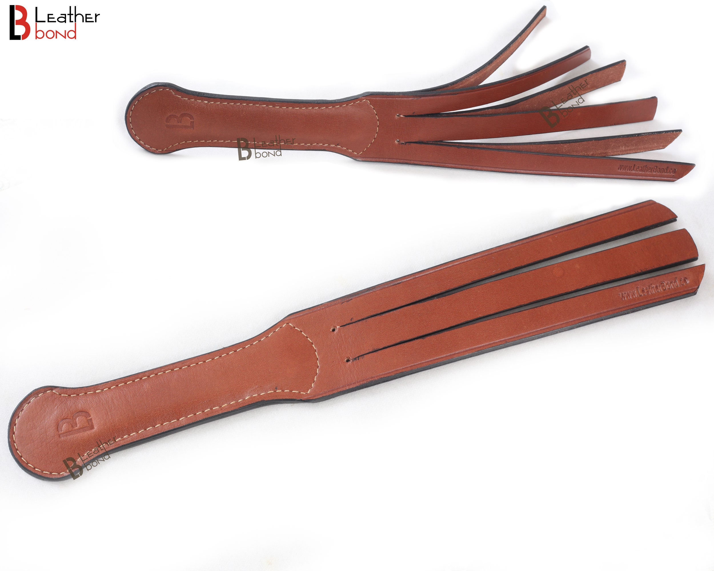 Large Italian Leather Slapper Spanking Paddle - 14 strap – Master  Control's Woodshop & Toys