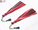 Real Genuine Cowhide Leather Finger Loop Flogger 25 Falls Red Black Heavy Duty Thuddy Flog whip 
