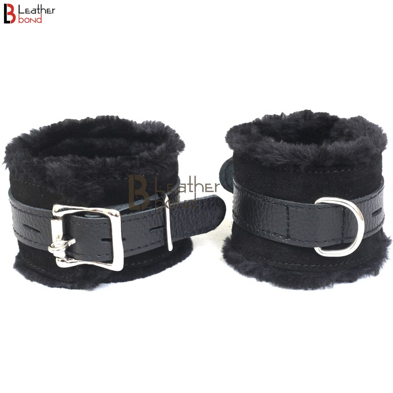 leather wrist and ankle cuffs