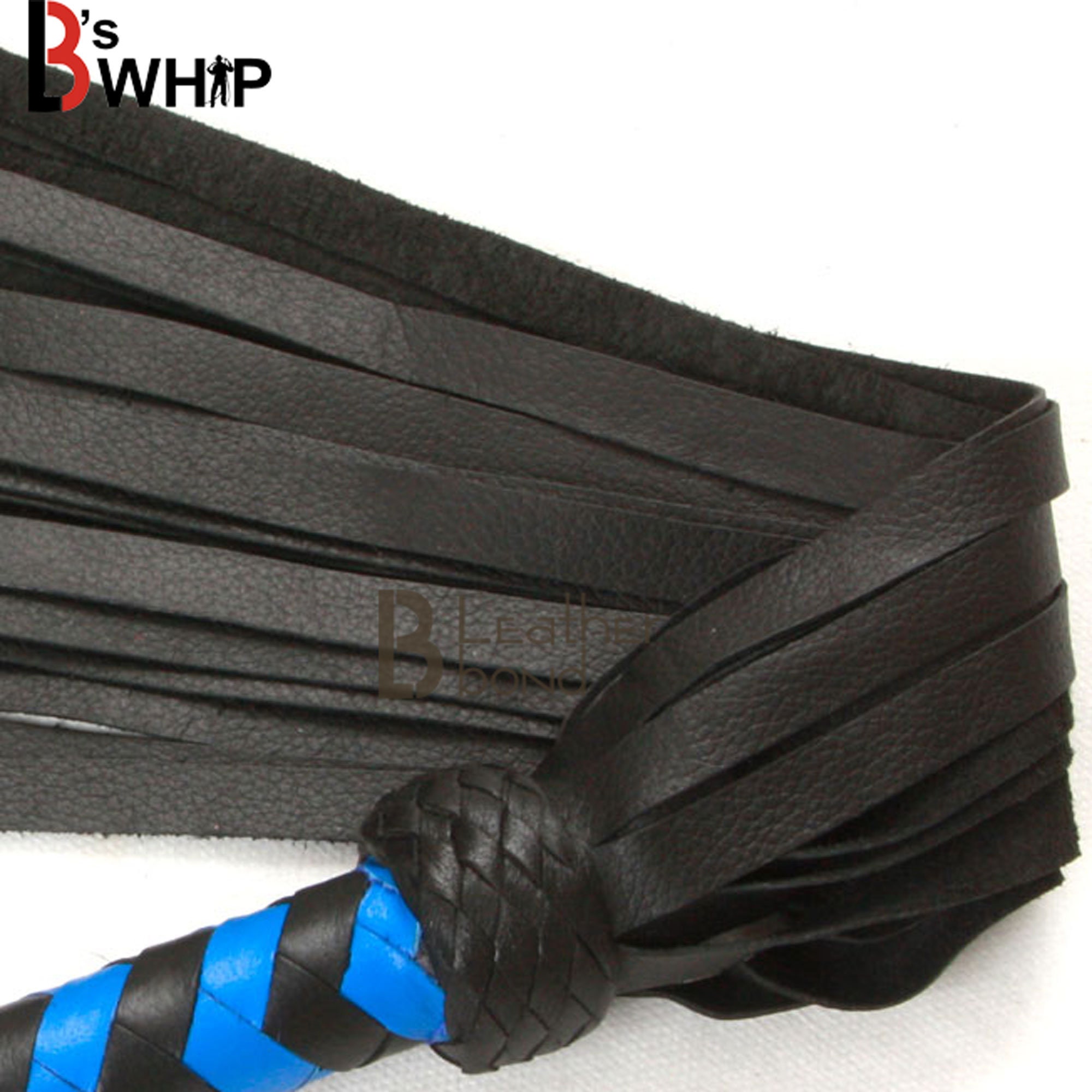 Real Genuine Cow Hide Thick Leather Flogger 25 Falls Black Heavy Duty