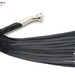 Fully Handmade & Real Genuine Cowhide, Leather Flogger, Heavy Duty 25 Falls Flogger Steel Handle Black Falls