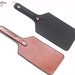 Real Cowhide Saddle Leather Spanking BDSM Paddle Slapper Lightweight Hand Made and Flexible