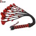 Genuine Cow Hide Leather Flogger - 100 Falls Heavy Duty Whip For Serious Impact Play