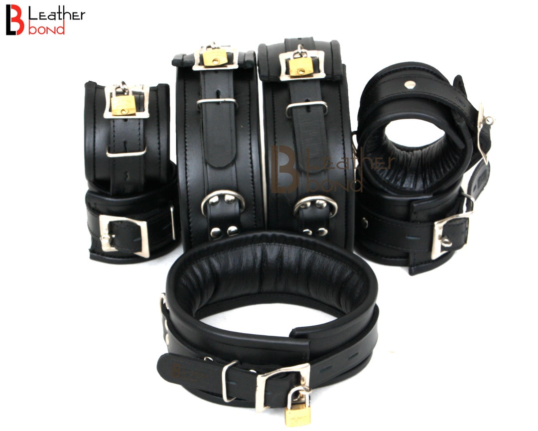 LOCKABLE Large O-Ring Leather Slave COLLAR Choker Bondage BDSM Fetish - Foto 10