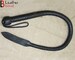 Bull Whip 3 Feet 16 Strands Cow Hide Real Leather Dragon Tail Single Tail Spanking Bullwhip Black 