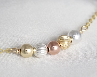 50th Birthday Gift for Best Friend, 50th Birthday Bracelet, 5 Beads for 5 Decades Jewelry, Birthday Present for Women, Her, Sister, Daughter