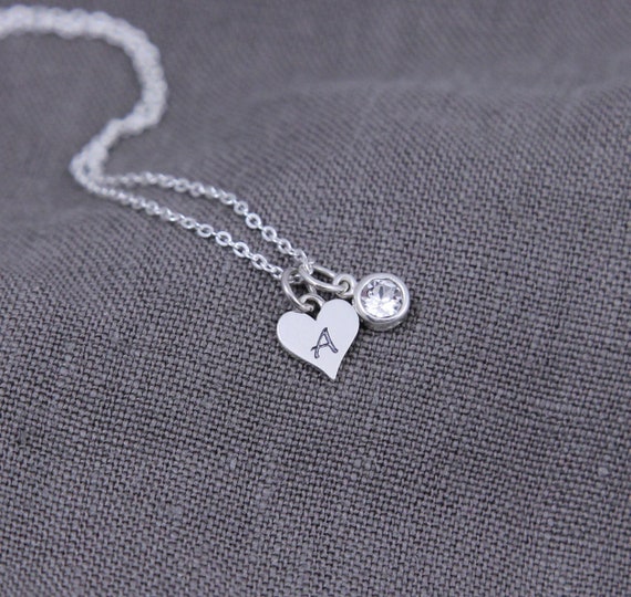 April Birthstone Necklace for Mom 