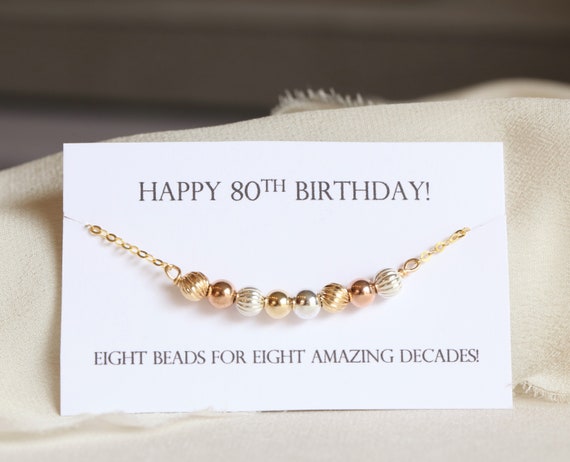 80th birthday bracelet clearance