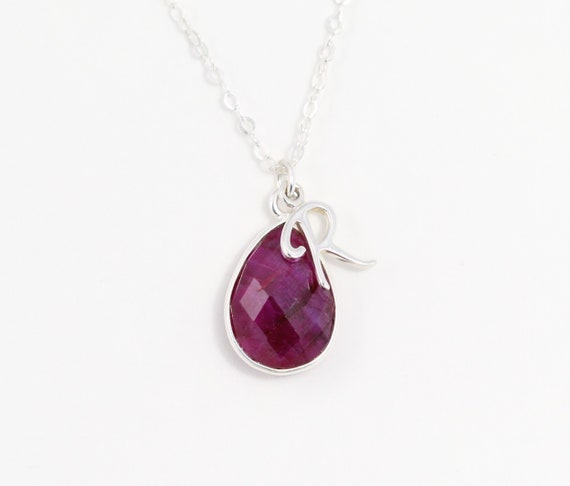Buy Ruby Necklace July Birthstone Jewelry for Mom New Grandma