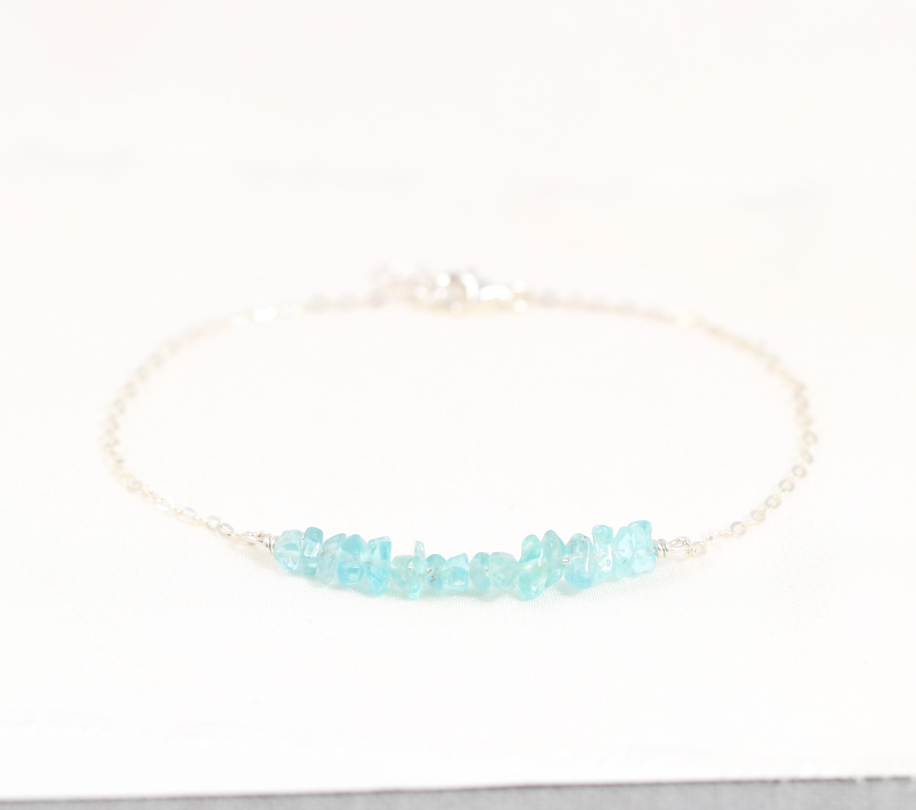 ★rosemont★ SILVER bracelet (December birthstone) RC0352 Beautlace 925 Sterling Silver Heart Birthstone Bracelet,Rose