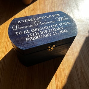 Custom Oval Wood Box, Memory box, Time Capsule