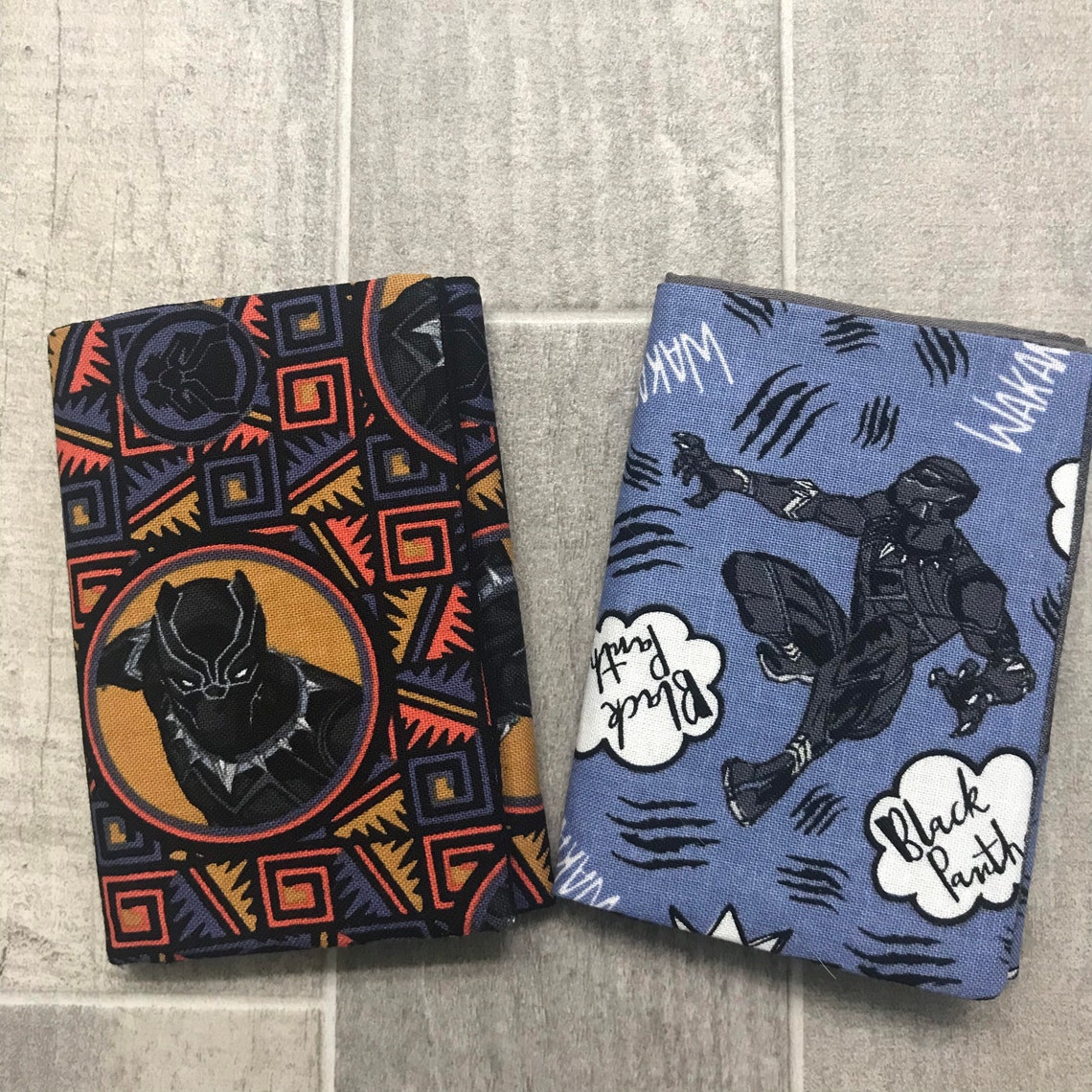 Black Panther trifold wallets fabric wallet boys wallets Etsy