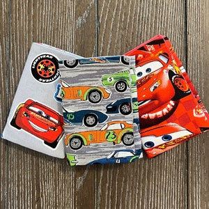 Race car wallet, kids wallet, boys wallet, trifold wallet, cars wallet, construction vehicles wallet, Childrens wallets, fabric wallet