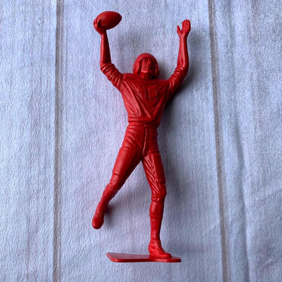 Vintage Louis Marx Football Red Action Figure 80 Etsy
