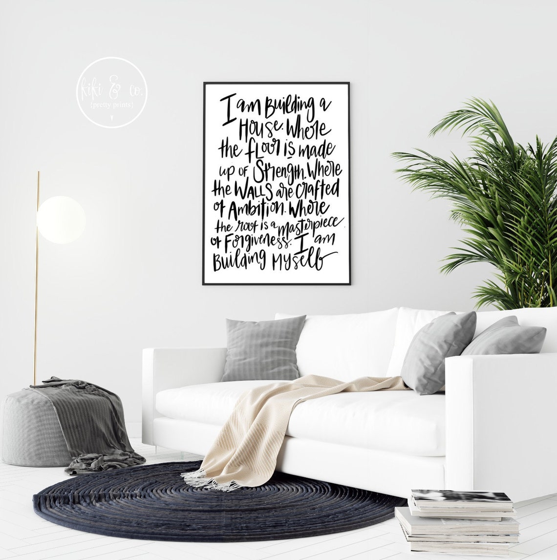 I am Building Myself Motivational Quote Print | Etsy