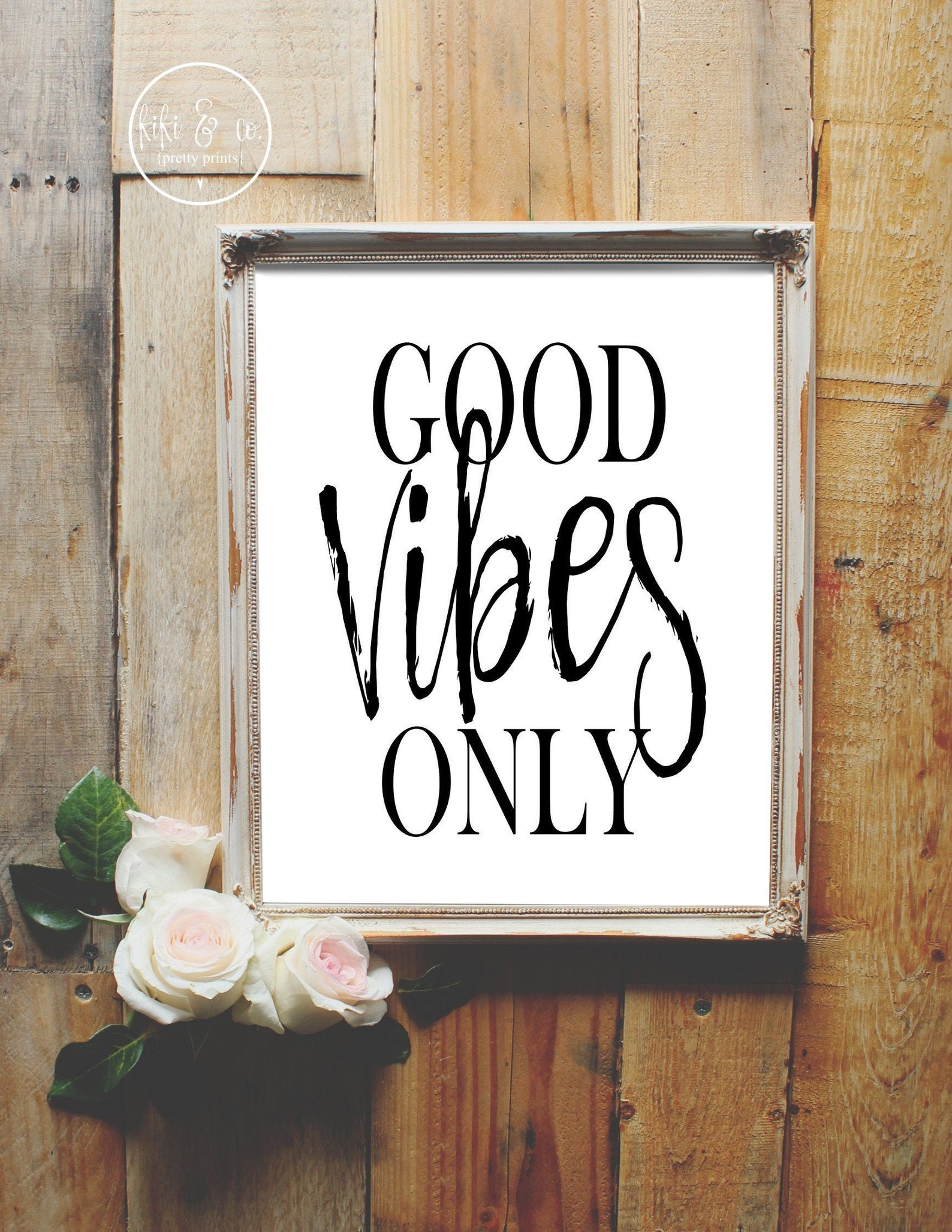 Good Vibes Only Print, Positive Thinking, Manifesting Quote, Positive ...