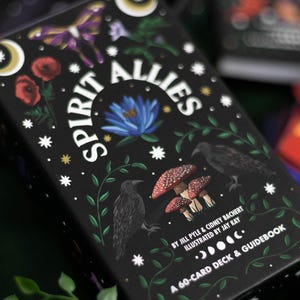 Deck d'Oracle Spirit Allies - 60 cartes et guide | Affirmations, rituel, guides spirituels
