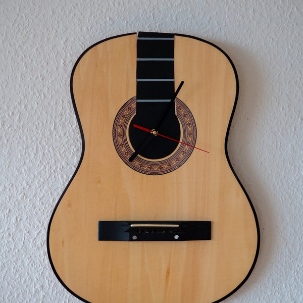 Gitarren Wanduhr