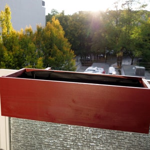 Blumenkasten aus Holz in verschiedenen Größen und Farben
