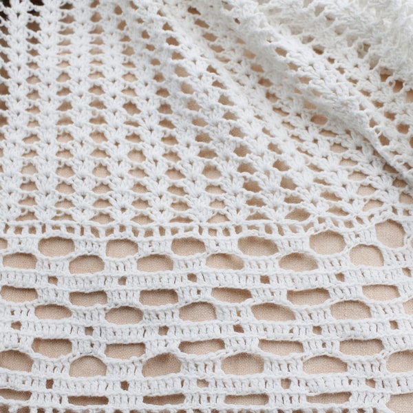 Handmade Crochet, pièce crochetée coton, chemin de table croche, entièrement créé a la main,nappe crochetée, rideau croché vintage