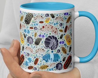 Isopod Mug with Color Inside, Isopod Mug gift