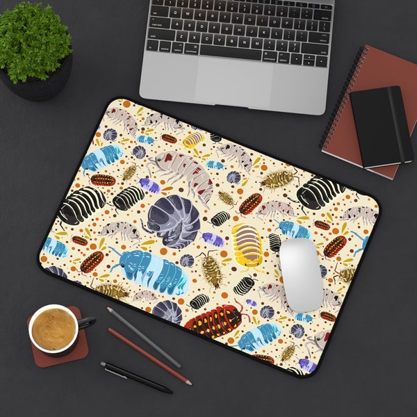 Isopod  Desk Mat, pill bug Mouse Pad